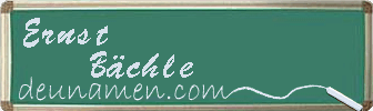 Ernst Bächle Visitenkarte